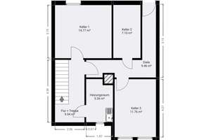 Wohnen in ruhiger Höhenlage: Reihenmittelhaus mit Gestaltungsspielraum – Die vollständige Adresse der Immobilie erhältst du vom Anbieter., 70569 Kaltental, Stuttgart – Vorschaubild 19