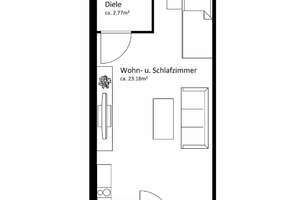 AIGNER - Gepflegtes, unvermietetes 1-Zimmer-Apartment nahe Rotkreuzplatz – Die vollständige Adresse der Immobilie erhältst du vom Anbieter., 80634 Neuhausen, München – Vorschaubild 7