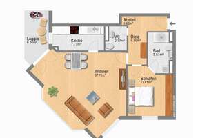 EBK Inklusive! 2-Zimmer-Wohnung in Düsseldorf-Ludenberg
