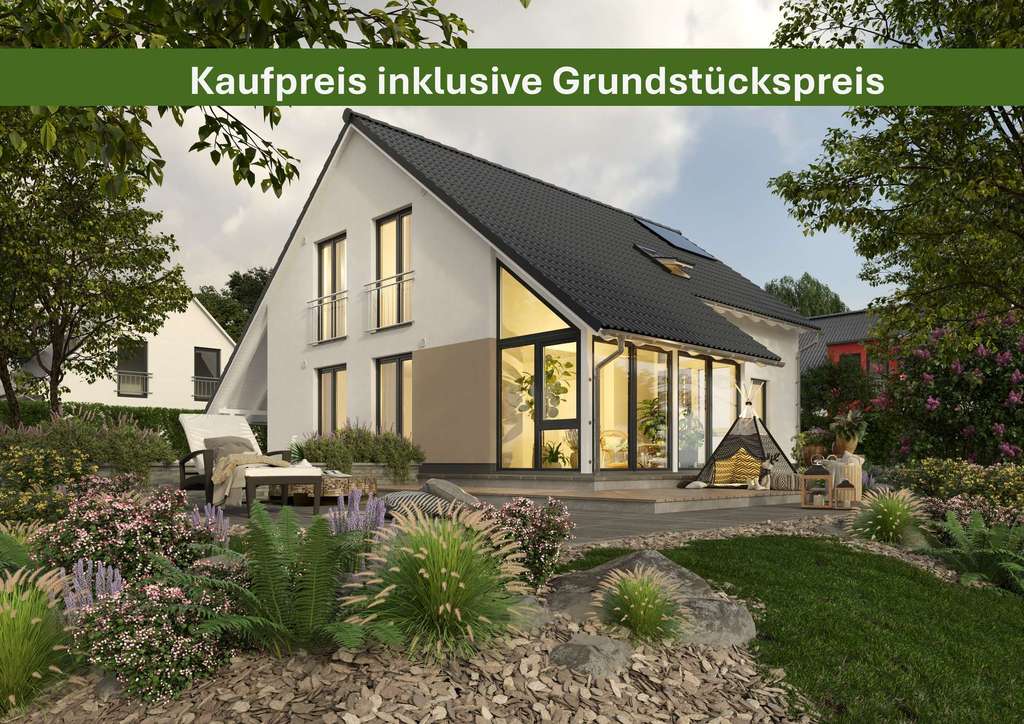 Immobilie in Krauthausen - Mit Grundstück: INKLUSIVE Wintergarten & Carport: Massivhaus in Krauthausen - Bild 0