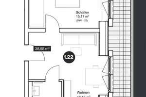 Möblierte 2-Zimmer-Neubauwohnung – Pestalozzistraße 11, 86154 Links der Wertach-Süd, Augsburg – Vorschaubild 8