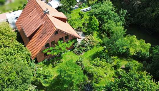 Bild von Ein-/Zweifamilienhaus (sep. Wohnung)Traumgarten Großfamilie Mehrgenerationen Tiere Wohnen + Arbeiten