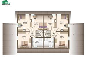 2 Doppelhaushälften - z. B. für Eltern und Kinder - 2 x ca. 109 m² und 2 x 2 Bäder – Die vollständige Adresse der Immobilie erhältst du vom Anbieter., 25885 Oster-Ohrstedt – Vorschaubild 9