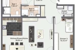 Attraktive 4 Zimmer Wohnung nahe der Speicherstadt. – Katharinenstr. 8, 20457 Hamburg-Altstadt, Hamburg – Vorschaubild 4
