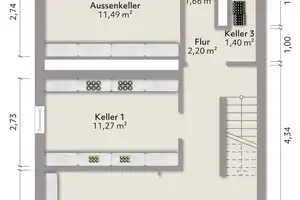 Kleineres Einfamilienhaus (DHH), herrlich großer Garten - evtl. Anbau möglich – Main-Taunus-Kreis – Vorschaubild 16
