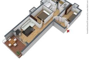 Ruhige 3-Zimmer-Wohnung mit Sonnenterrasse in Stuttgart-Hoffeld – Die vollständige Adresse der Immobilie erhältst du vom Anbieter., 70597 Hoffeld, Stuttgart – Vorschaubild 14