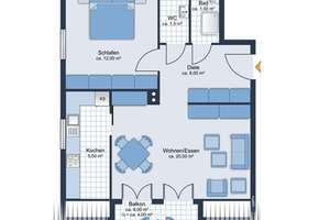 Galeriewohnung! 2-Zimmer in Ingolstadt-Nord – Die vollständige Adresse der Immobilie erhältst du vom Anbieter., 85055 Oberhaunstadt, Ingolstadt – Vorschaubild 14