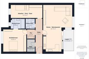 3 Zimmer, Loggia, Tiefgarage – Wohnen in der Bestlage Paulinviertel – Die vollständige Adresse der Immobilie erhältst du vom Anbieter., 54292 Nord, Trier – Vorschaubild 11
