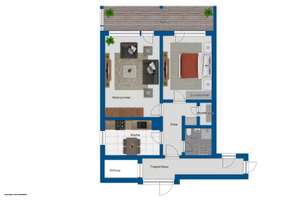Modernisierte 2-Zimmer-Wohnung mit großem Balkon und Tiefgaragenplatz in Köln-Weiden (bezugsfrei) – Die vollständige Adresse der Immobilie erhältst du vom Anbieter., 50858 Weiden, Köln – Vorschaubild 20