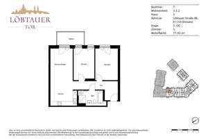 Perfekt für kleine Familien: Praktische 3-Zimmer-Wohnung mit Balkon – Löbtauer Straße 86, 1159 Friedrichstadt, Dresden – Vorschaubild 11