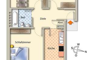 Schöne 31/2 Zi.-Wohnung in Hamm-Zentrum – Werler Straße 23, 59065 Mitte, Hamm – Vorschaubild 10