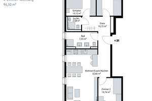 Wohnen mit Fernsicht - Naturnah und Trotzdem Zentral – Hausenring 15, 70499 Hausen, Stuttgart – Vorschaubild 14