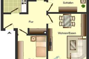 Zentral gelegene Wohnung in Osnabrück-OS Schinkel zu vermieten – Gretescher Weg 3, 49084 Schinkel-Ost, Osnabrück – Vorschaubild 2