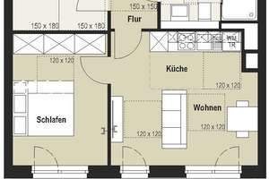 Attraktive 2-Zi.-Etagenwohnung mit großzügiger Dachterrasse und moderner Einbauküche – Heinrich-Wittkamp-Straße 14, 68167 Neckarstadt-Ost/Wohlgelegen, Mannheim – Vorschaubild 7