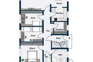 Geräumiges Zweifamilienhaus mit gemütlichem Garten und Garage – Ansbach (Kreis) – Vorschaubild 24