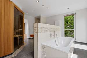 Exklusives Architektenhaus mit Panorama-Dachterrasse, Pool und Blick auf Siebengebirge – Promenadenweg 97, 53175 Godesberg-Nord, Bonn – Vorschaubild 9
