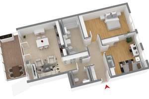 Ganz oben mit EBK, Südbalkon und privatem Dachterrassenabschnitt – Hermann-Weinhauser-Straße 65, 81673 Echarding, München – Vorschaubild 15