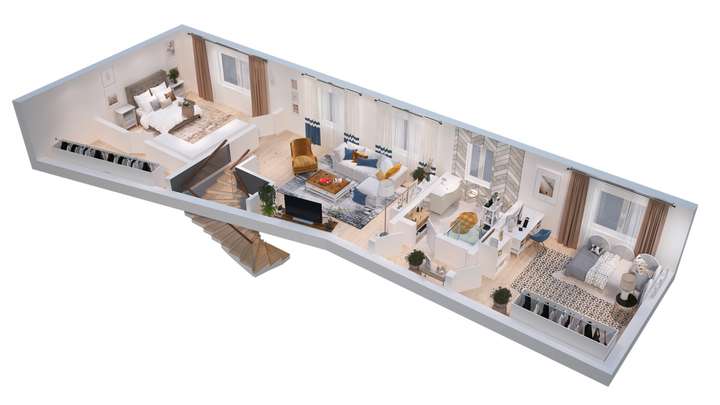 Obergeschoss (hinteres Haus)