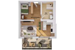 Modernes Wohnen in München: 2‑Zimmer‑Wohnung im energieeffizienten Neubau – Die vollständige Adresse der Immobilie erhältst du vom Anbieter., 80993 Alt-Moosach, München – Vorschaubild 5