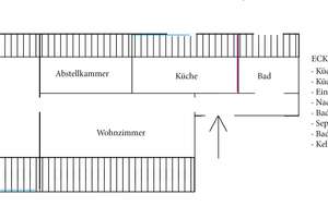 DG, 49 m² – 2KBZimmer zwischen Nordpark & Schloßhof zum 01.07.26
