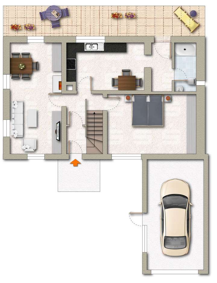 Grundriss Erdgeschoss