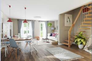 Friedberg: Neubau Doppelhaushälfte KFW 55 in traumhafter Feldrandlage – Die vollständige Adresse der Immobilie erhältst du vom Anbieter., 61169 Friedberg (Hessen) – Vorschaubild 2