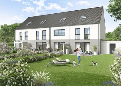 Charismatisches Neubau-Reiheneckhaus in ruhiger Lage in Krefeld-Uerdingen