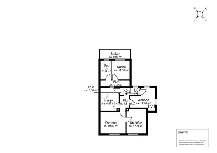 Grundriss Obergeschoss