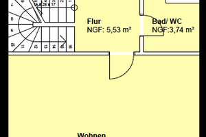 Moderne und großzügige
5 Zimmer-Wohnung über zwei Etagen mit separatem Eingang und Einbauküche – 40549 Heerdt, Düsseldorf – Vorschaubild 2