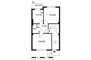 Gemütliche 2-Zimmer-Hochparterrewohnung mit Balkon – Friedensheimer Str. 11, 28719 Burg-Grambke, Bremen – Vorschaubild 4