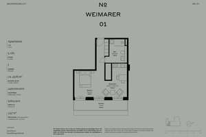 Beste Lage in Charlottenburg: Kompakte 1-Zimmer-Neubauwohnung mit Terrasse und viel Licht – Weimarer Straße 1, 10625 Charlottenburg, Berlin – Vorschaubild 16