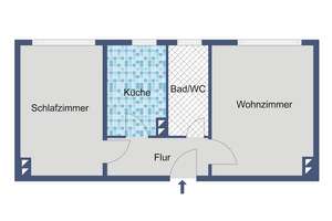 Praktisch geschnittene 2-Zimmer-Wohnung in Offenbach – 63069 Vorderwald-Rosenhöhe, Offenbach am Main – Vorschaubild 4