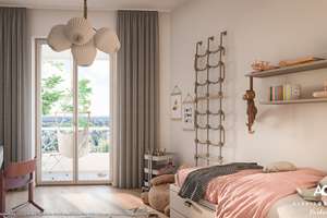 4-Zi-Whg. mit großem Wohn- u. Esszimmer mit Parkblick, 2 Tageslichtbäder und Balkon