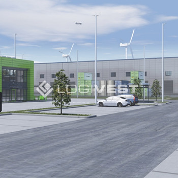 Projektierter Neubau einer Lager- und Logistikhalle