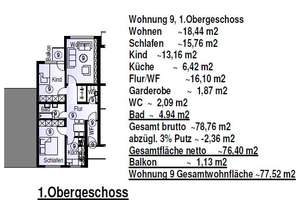 3-Zimmer-Wohnung in Mannheim/Quadrate mit Einbauküche und Balkon – L14 4-5, 68161 Innenstadt/Jungbusch, Mannheim – Vorschaubild 2