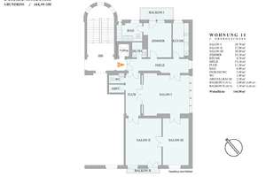 Leipzig Musikviertel /  excl. 4-Zi.-Stuck-Etage  / 144,9 qm / 4.OG / Südwest / Lift – Schwägrichenstraße 11, 4107 Zentrum-Süd, Leipzig – Vorschaubild 5