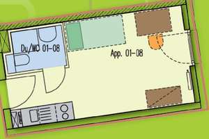 03-07 // 1-Zimmer-Apartment für Studenten - Innenstadt – Henkestraße 51, 91052 Markgrafenstadt, Erlangen – Vorschaubild 6