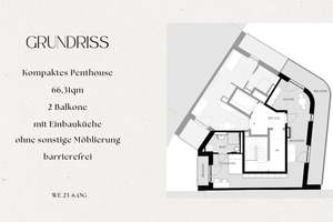 Vollmöbliertes, kompaktes Penthouse (WE23) an der Alten Bastei | mit 2 Balkonen, in Uninähe! – Ludwigsallee 139, 52062 Hansemannplatz, Aachen – Vorschaubild 2
