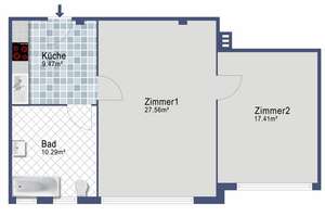 Jetzt zuschlagen! Helle 2-Zimmer-Wohnung in Berlin-Schmargendorf mit gutem Komfort & Fahrstuhl – Die vollständige Adresse der Immobilie erhältst du vom Anbieter., 14199 Schmargendorf, Berlin – Vorschaubild 6