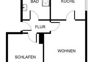 Wohnen in grüner Umgebung: Bezugsfertige 2 Zimmer Wohnung im Erdgeschoss mit Dusche – Boschstr. 112, 44369 Jungferntal-Rahm, Dortmund – Vorschaubild 5