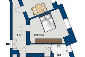 Frisch sanierte 3 Raumwohnung in ruhiger Lage – Fritz-Schulze-Str. 15, 1159 Löbtau-Süd, Dresden – Vorschaubild 2