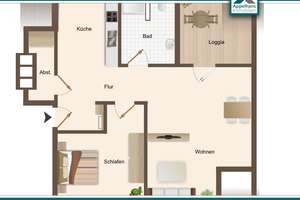 Neu errichtete Dachgeschosswohnung mit Loggia & gehobener Ausstattung – 49080 Kalkhügel, Osnabrück – Vorschaubild 3