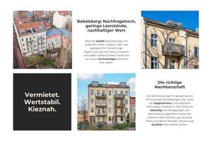 Vermietete 67 m² 2-Zimmer Whg. im Babelsberger Kiez: Kapitalanlage mit nachhaltiger Wertperspektive – Die vollständige Adresse der Immobilie erhältst du vom Anbieter., 14482 Babelsberg Nord, Potsdam – Vorschaubild 2