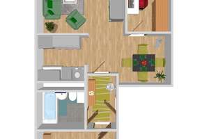 3 Zimmer und alles neu – Otto-Hofmann-Str. 10, 9122 Markersdorf, Chemnitz – Vorschaubild 2