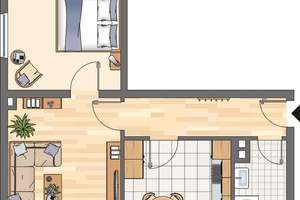 Demnächst frei! 2-Zimmer-Wohnung in Bochum Wattenscheid – Zollstraße 109a, 44869 Höntrop, Bochum – Vorschaubild 2