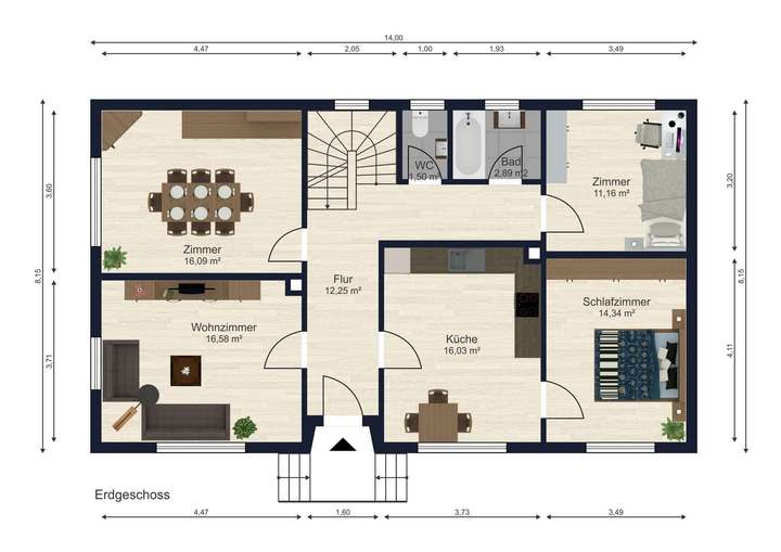 Grundriss Erdgeschoss