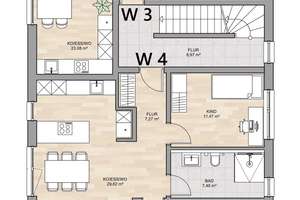 Erstbezug | Helle 3-Zi.-Neubauwohnung mit Balkon in Haunwöhr – Knörstraße 5, 85051 Südwest, Ingolstadt – Vorschaubild 4