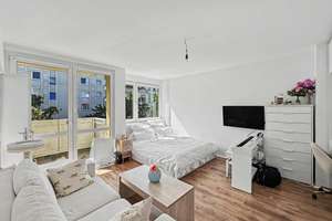 Vermietetes 1-Zimmer-Studio-Apartment im 3. Obergeschoss mit Lift und Balkon in Berlin – Die vollständige Adresse der Immobilie erhältst du vom Anbieter., 10719 Wilmersdorf, Berlin – Vorschaubild 4