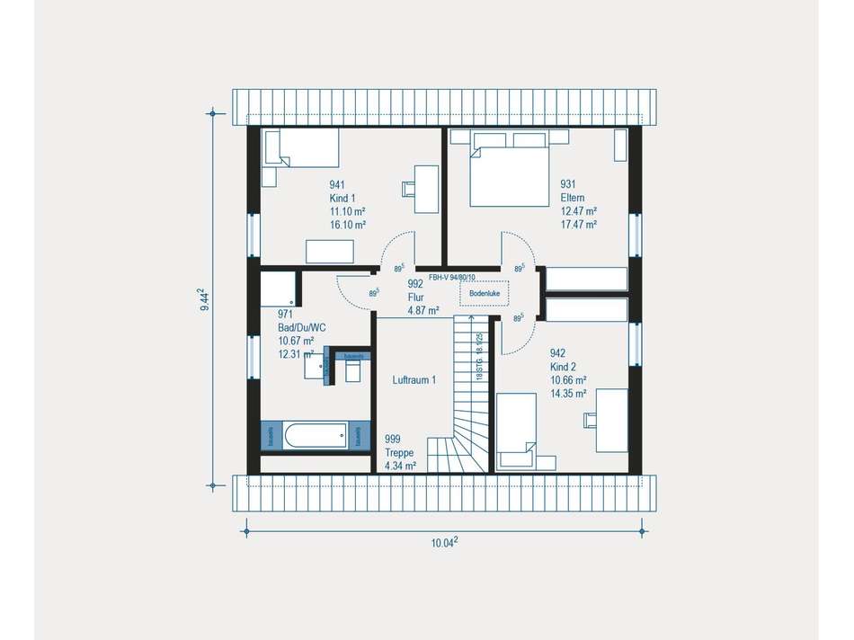 Grundriss Obergeschoss