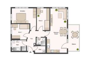 Erstbezug in 2. Reihe | Lift | Tageslichtbad | Balkon | TG-Stellplatz mgl. – Die vollständige Adresse der Immobilie erhältst du vom Anbieter., 4229 Plagwitz, Leipzig – Vorschaubild 14